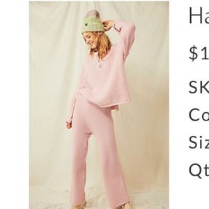 Hailee sweater set- free people